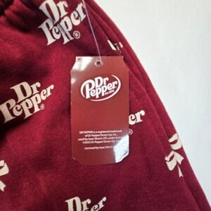 New Dr Pepper Pajama Pants XL Y2K Cozy Red Bow Print